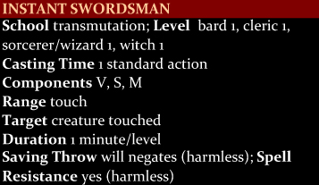 Instant Swordsman
